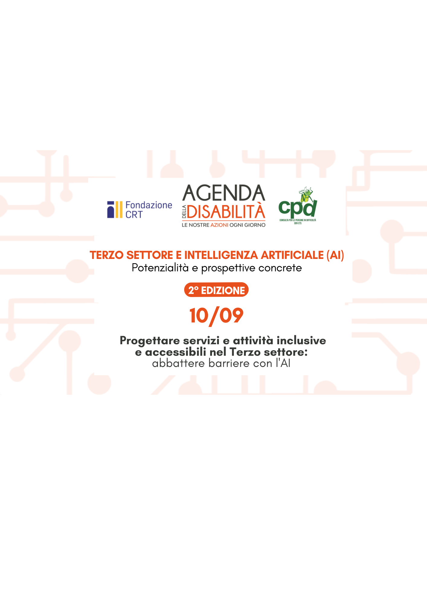 PROGETTARE SERVIZI E ATTIVITÀ INCLUSIVE E ACCESSIBILI NEL TERZO SETTORE: ABBATTERE BARRIERE CON L'AI